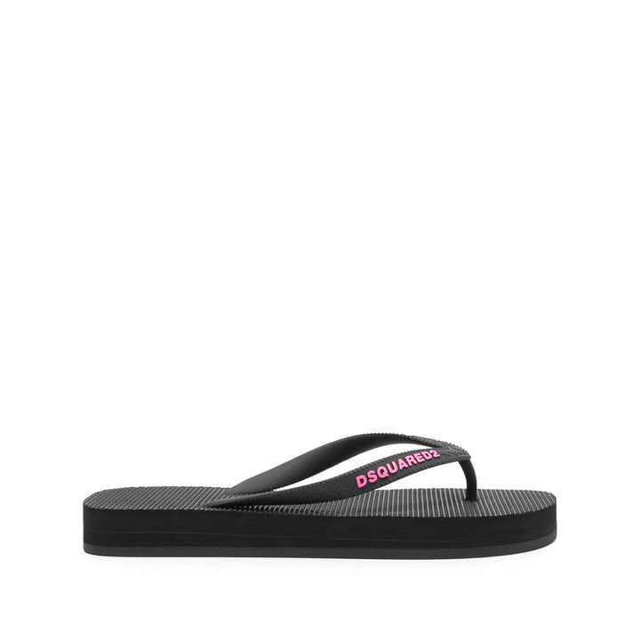 Dsquared2 Slippers - Black | Wanan Luxury