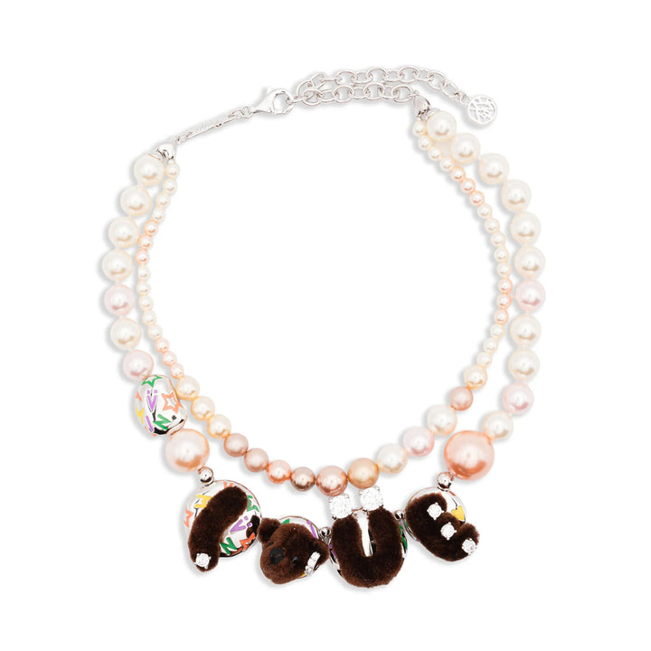 Yvmin Collane - Rosa, Marrone | Wanan Luxury