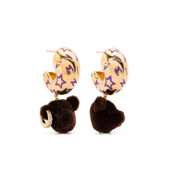 Yvmin Orecchini - Oro, Marrone | Wanan Luxury