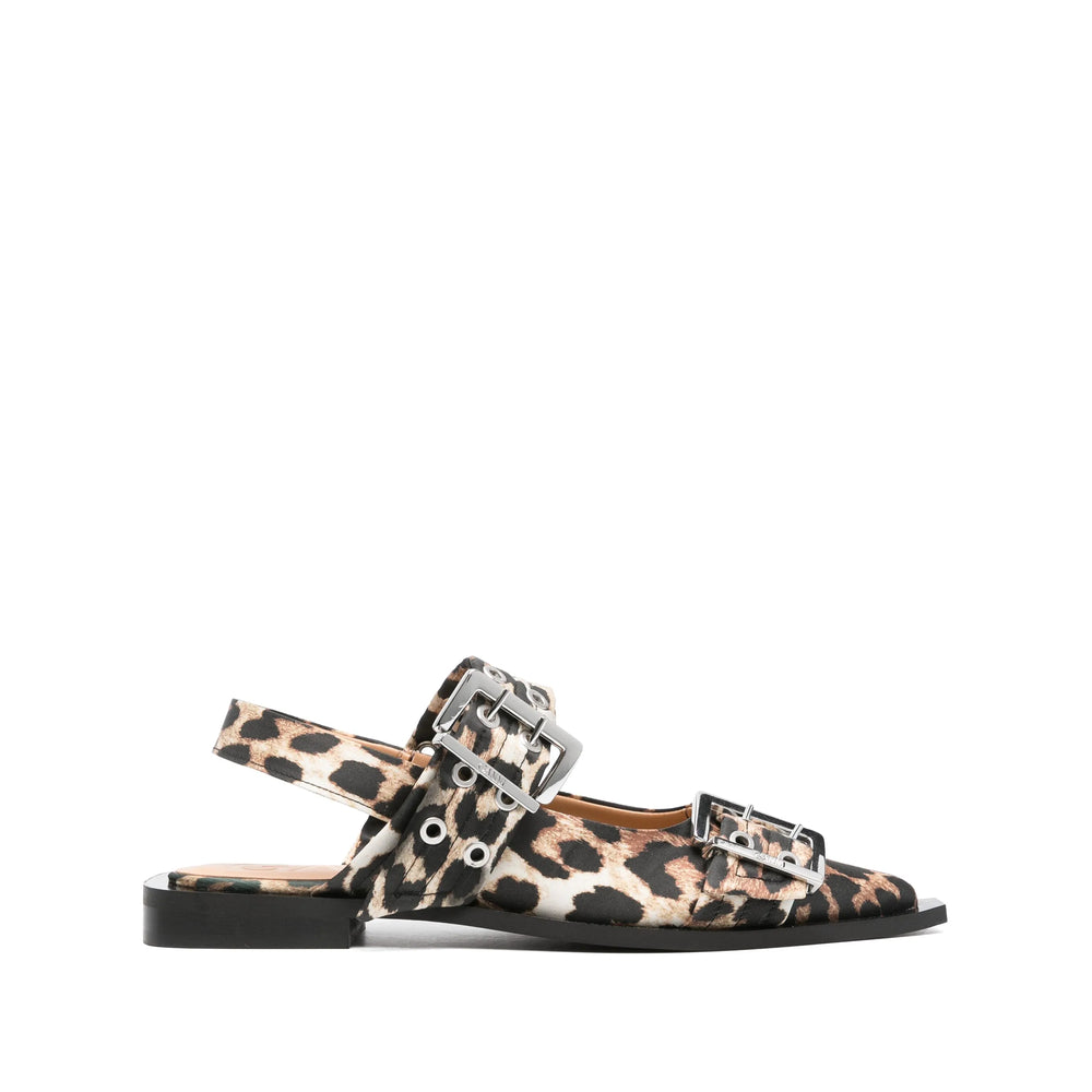 Ganni Ballerine - Marrone, Nero | Wanan Luxury
