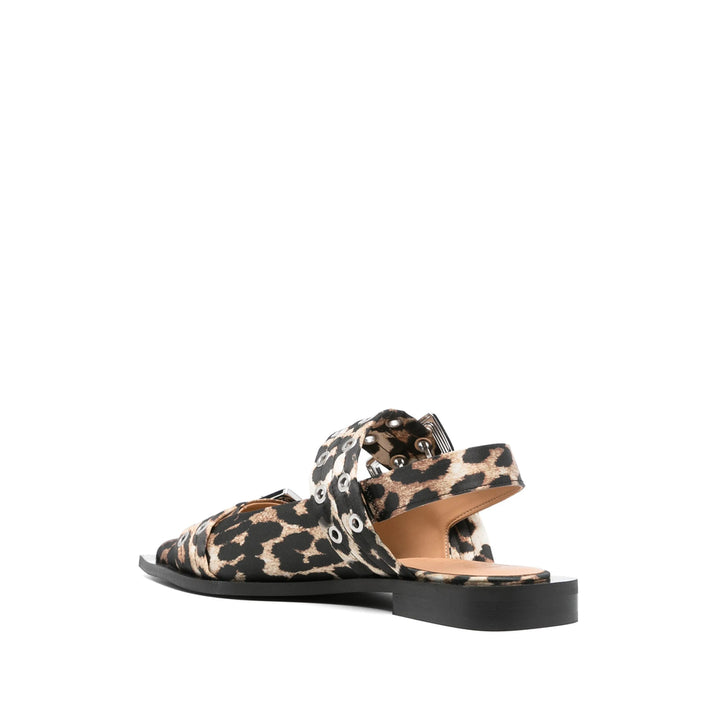 Ganni Ballerine - Marrone, Nero | Wanan Luxury