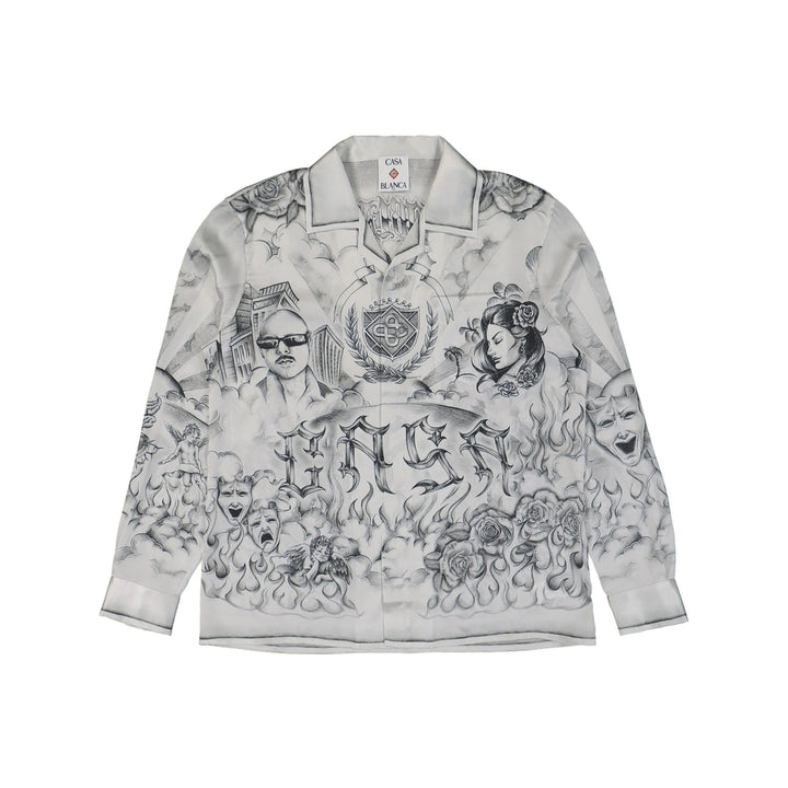 Casablanca Shirts - White, Black | Wanan Luxury