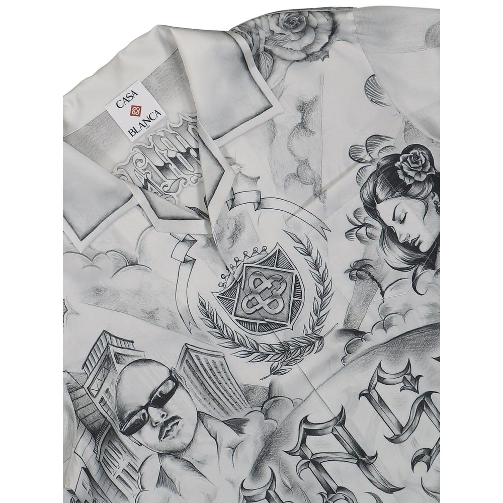 Casablanca Shirts - White, Black | Wanan Luxury