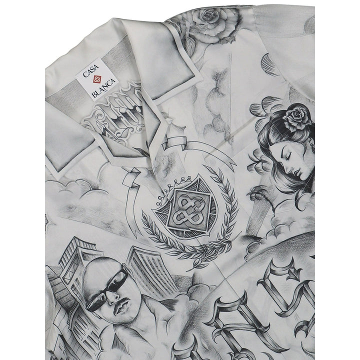 Casablanca Shirts - White, Black | Wanan Luxury