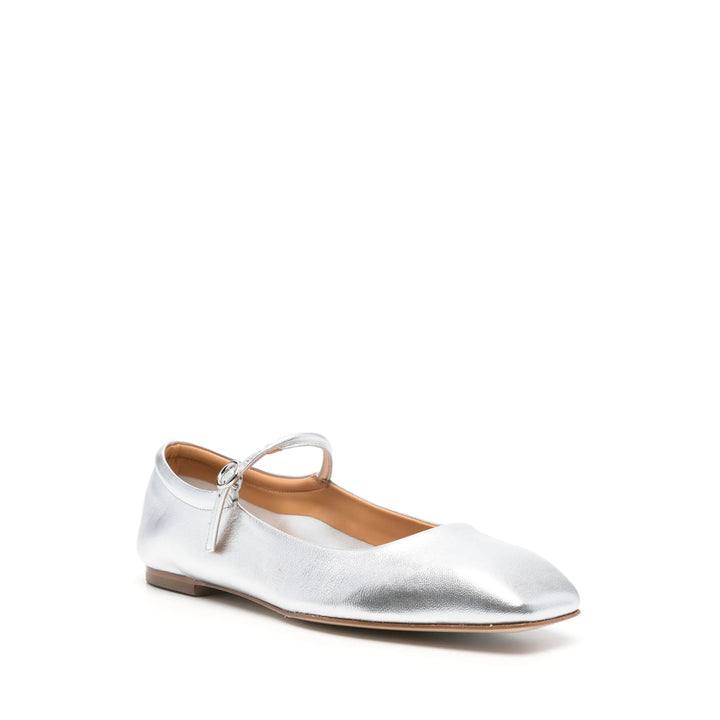 Aeyde Ballerine - Argento | Wanan Luxury