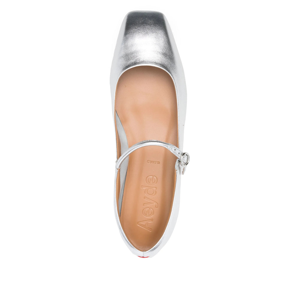 Aeyde Ballerine - Argento | Wanan Luxury