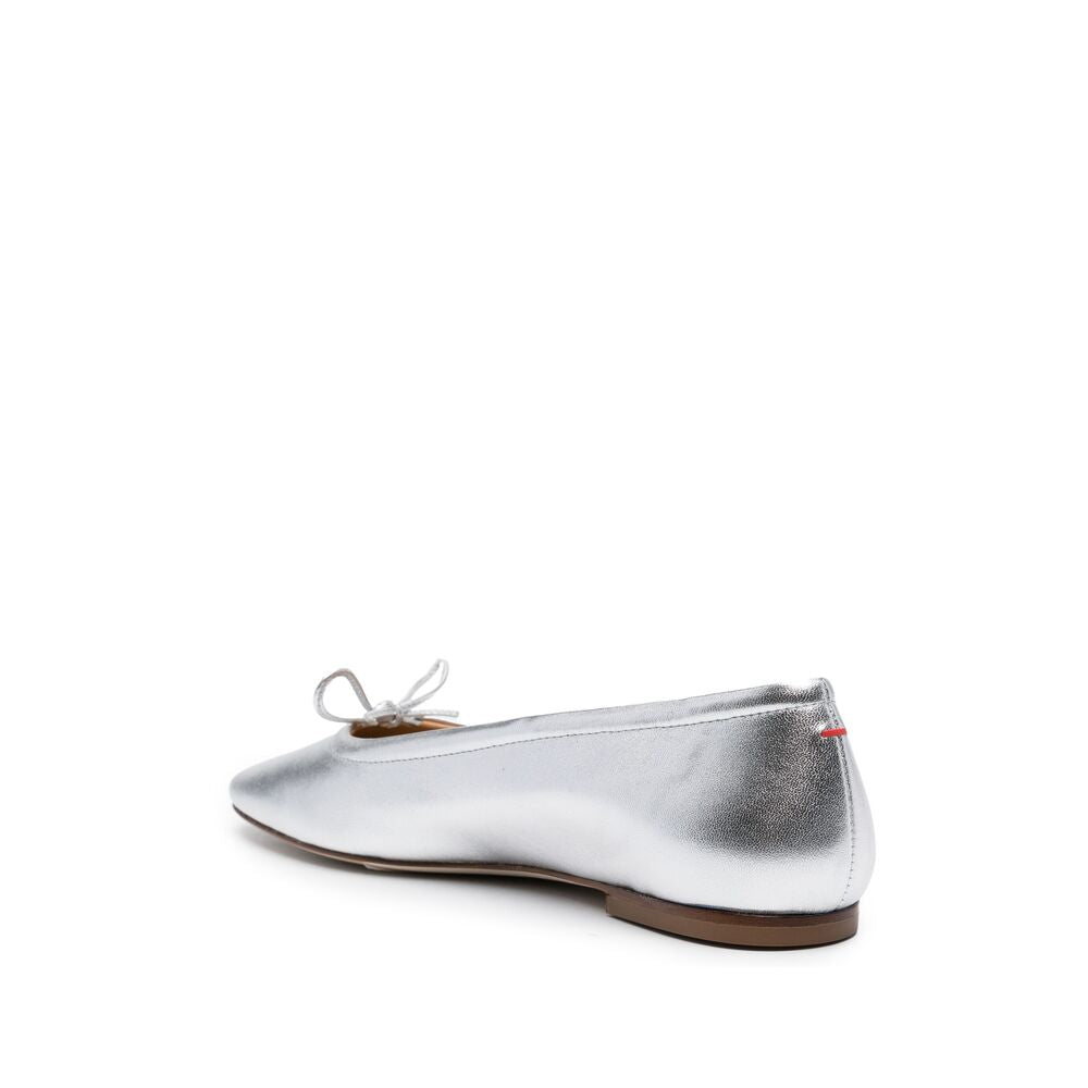 Aeyde Ballerine - Argento | Wanan Luxury