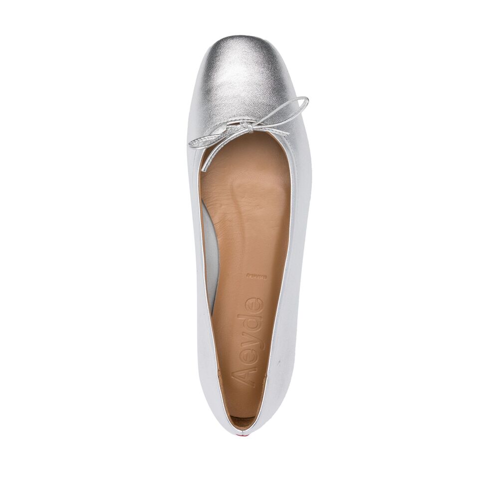 Aeyde Ballerine - Argento | Wanan Luxury