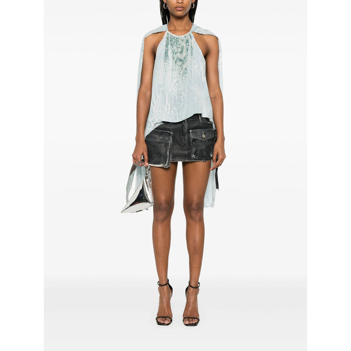 Blumarine Top - Blu | Wanan Luxury