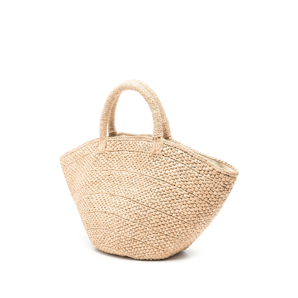 Ibeliv Silk Tote Bags - Neutral | Wanan Luxury