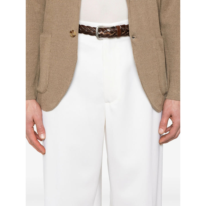 Lardini White Pants - White | Wanan Luxury