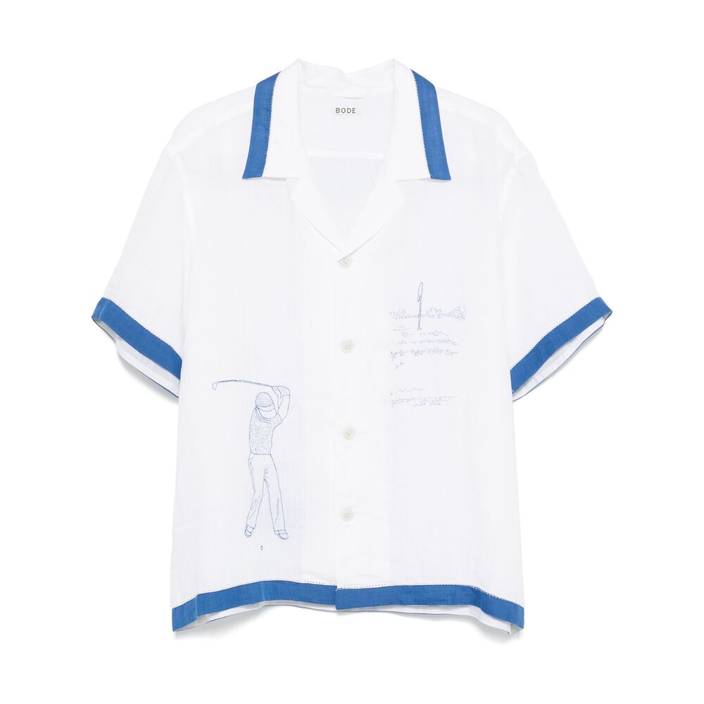 Bode Camicie - Bianco, Blu | Wanan Luxury