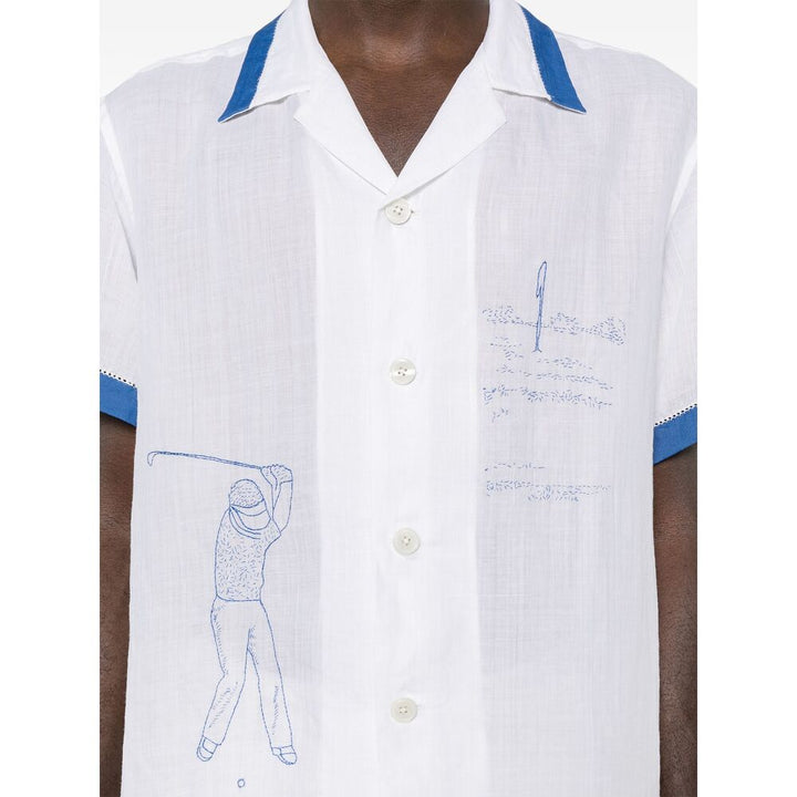 Bode Camicie - Bianco, Blu | Wanan Luxury