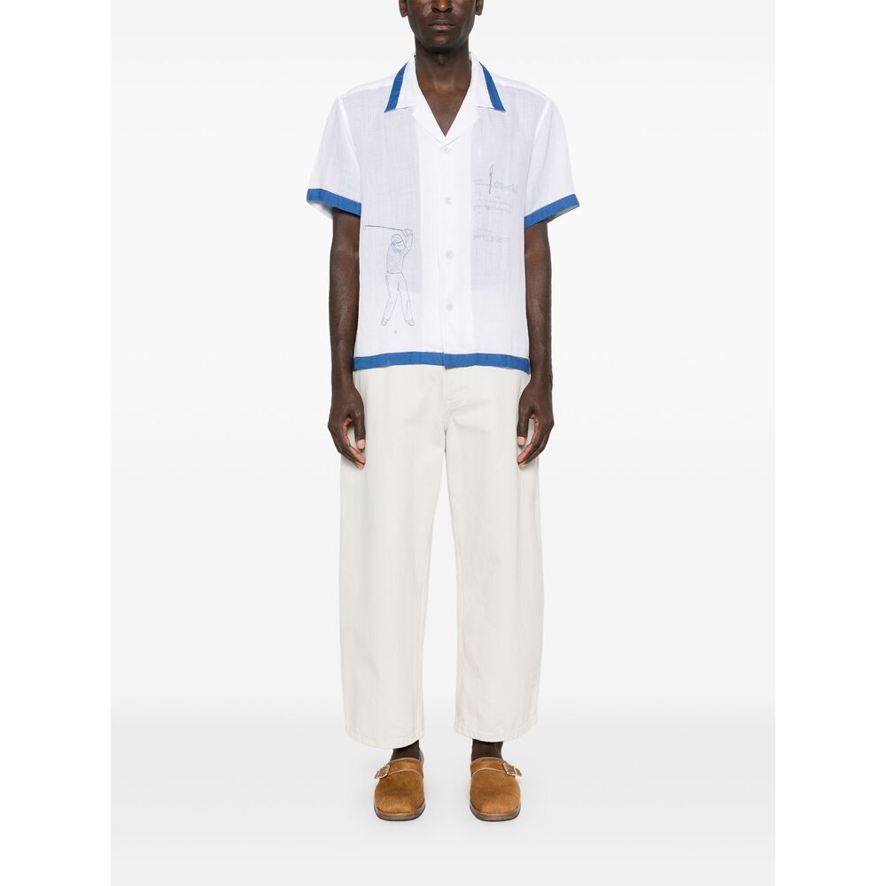 Bode Camicie - Bianco, Blu | Wanan Luxury