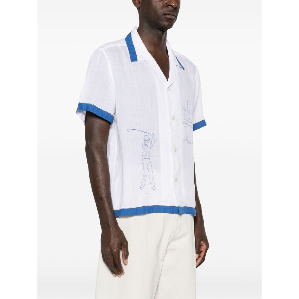 Bode Camicie - Bianco, Blu | Wanan Luxury