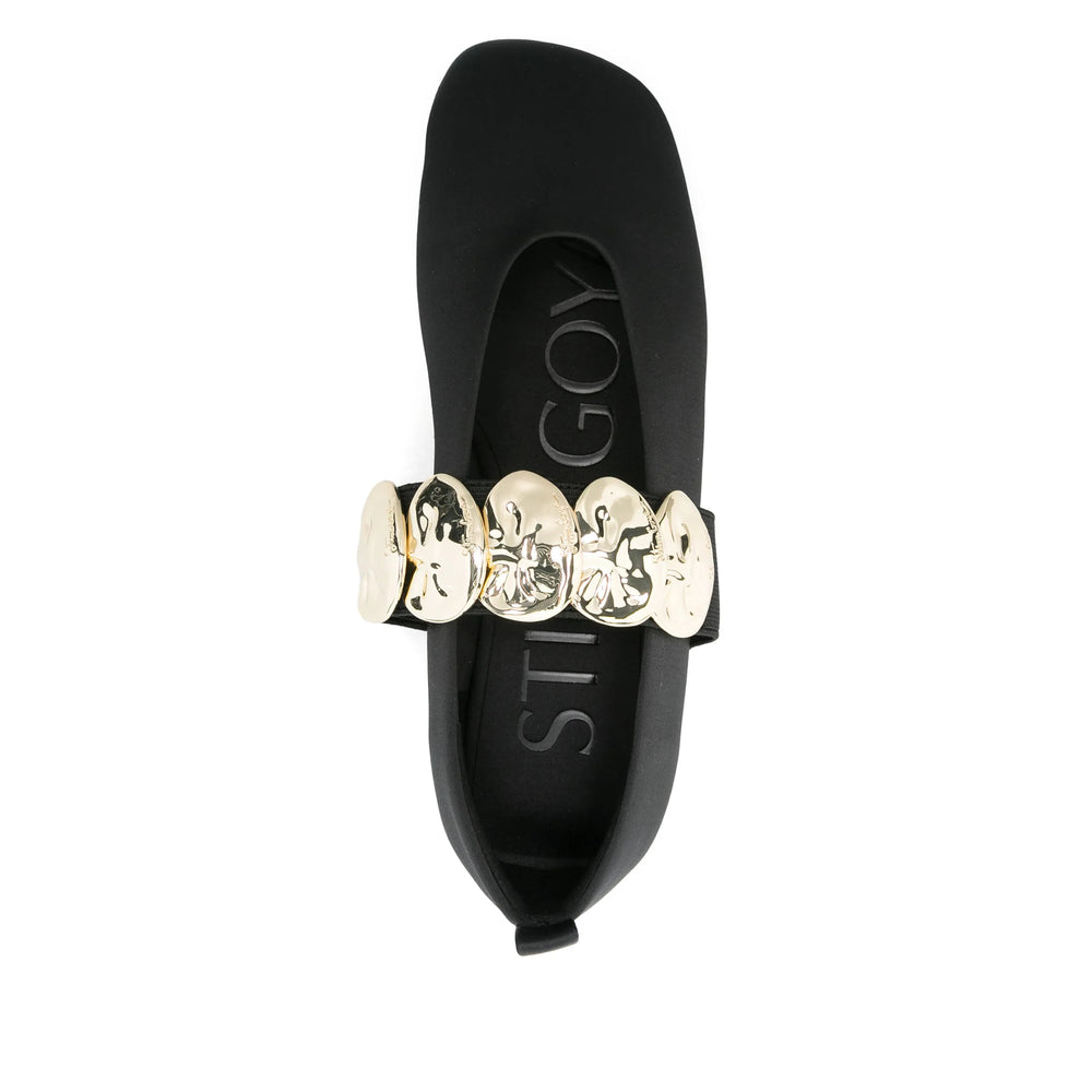 Stine Goya Ballerine - Nero | Wanan Luxury