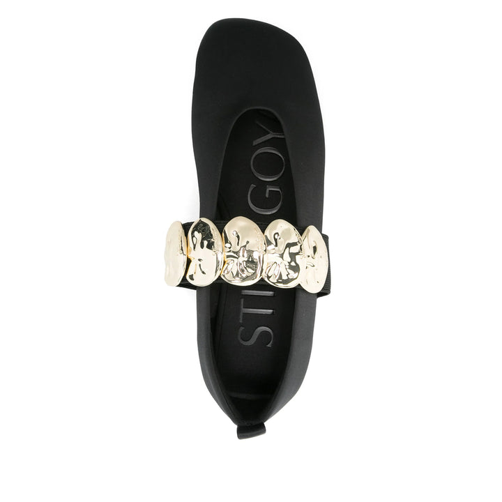 Stine Goya Ballerine - Nero | Wanan Luxury