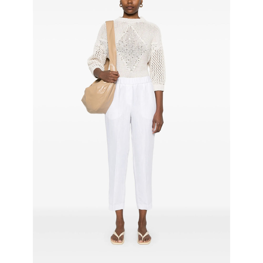 Peserico Pantaloni - Bianco | Wanan Luxury