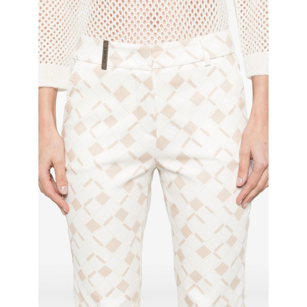 Peserico White Pants - White | Wanan Luxury