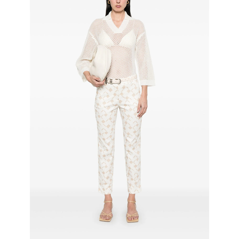 Peserico White Pants - White | Wanan Luxury