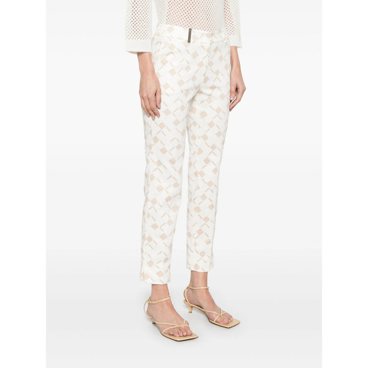 Peserico White Pants - White | Wanan Luxury