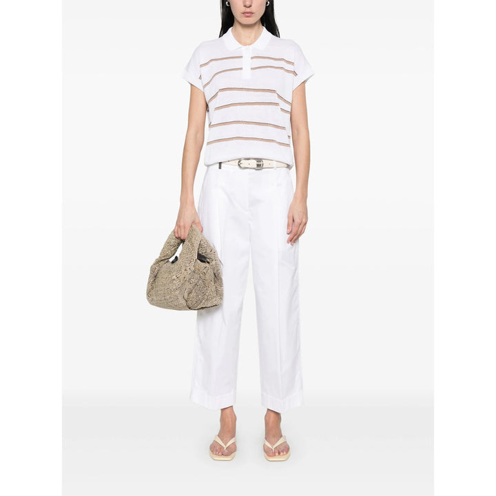 Peserico Pantaloni - Bianco | Wanan Luxury