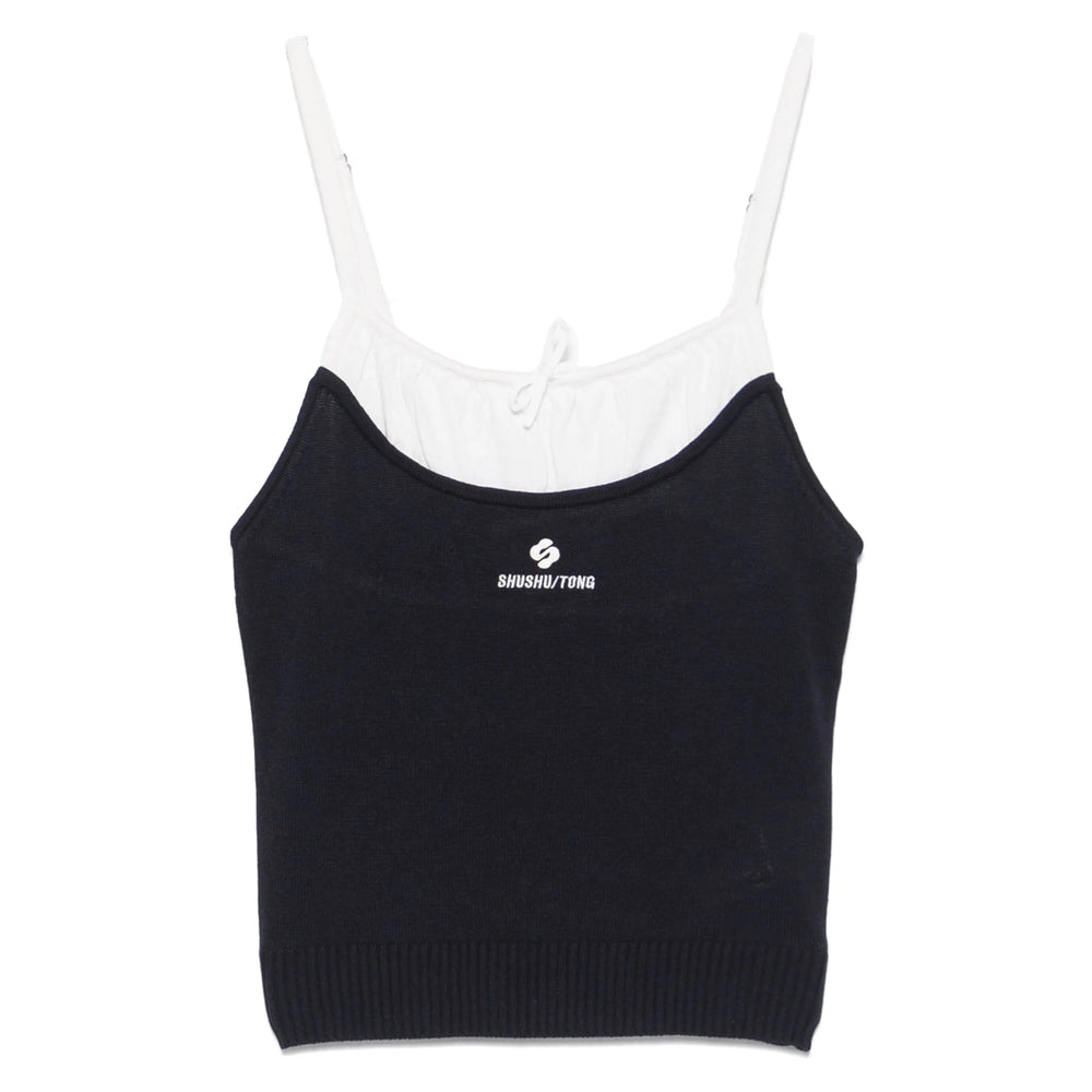 Shushu/Tong Top - Blu, Bianco | Wanan Luxury