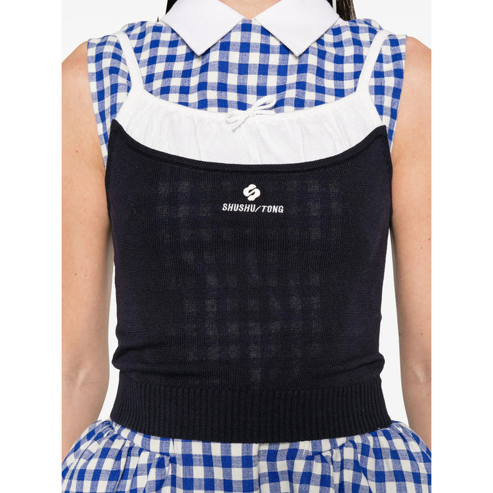 Shushu/Tong Top - Blu, Bianco | Wanan Luxury