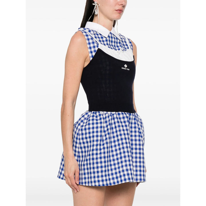 Shushu/Tong Top - Blu, Bianco | Wanan Luxury