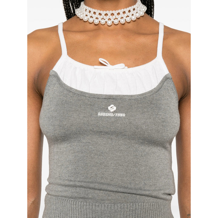 Shushu/Tong Top - Grigio, Bianco | Wanan Luxury