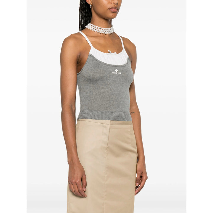 Shushu/Tong Top - Grigio, Bianco | Wanan Luxury