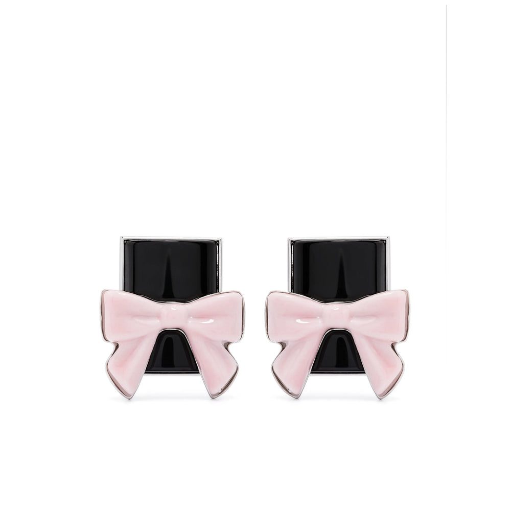 Shushu/Tong Earrings - Silver, Black | Wanan Luxury