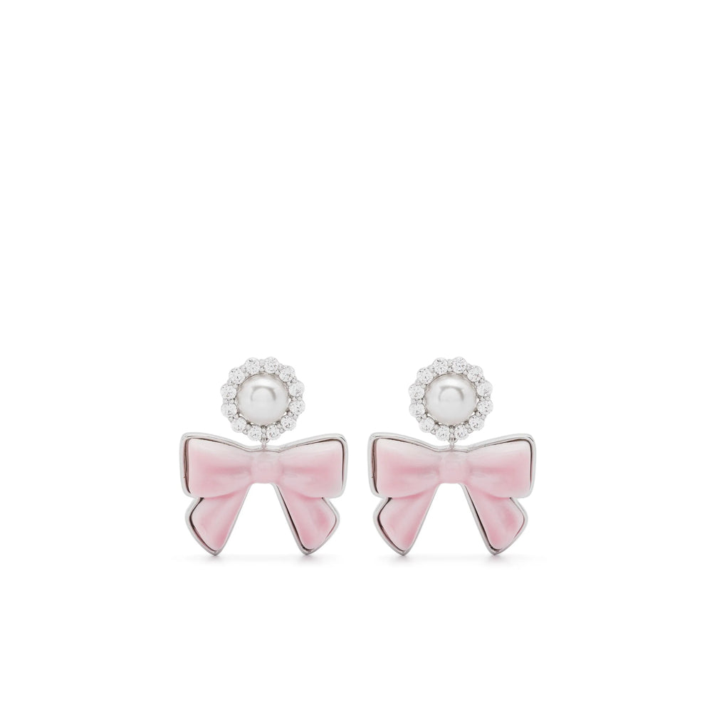 Shushu/Tong Earrings - Silver, Pink | Wanan Luxury