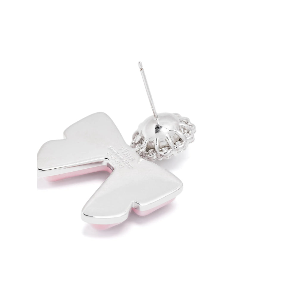 Shushu/Tong Earrings - Silver, Pink | Wanan Luxury