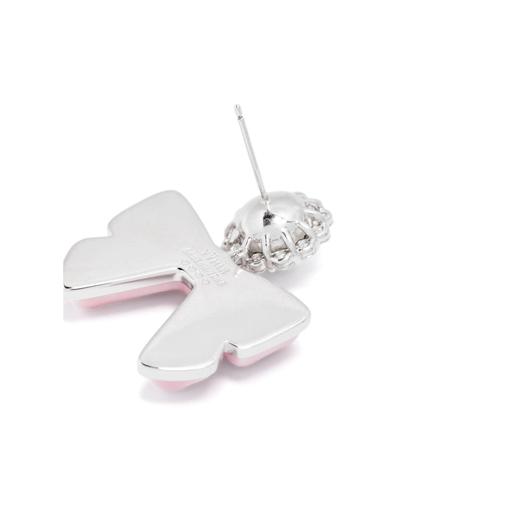Shushu/Tong Earrings - Silver, Pink | Wanan Luxury
