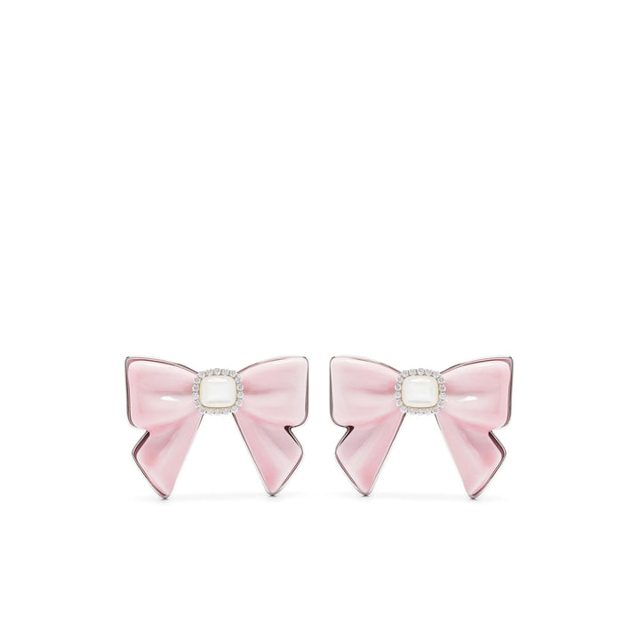 Shushu/Tong Earrings - Silver, Pink | Wanan Luxury