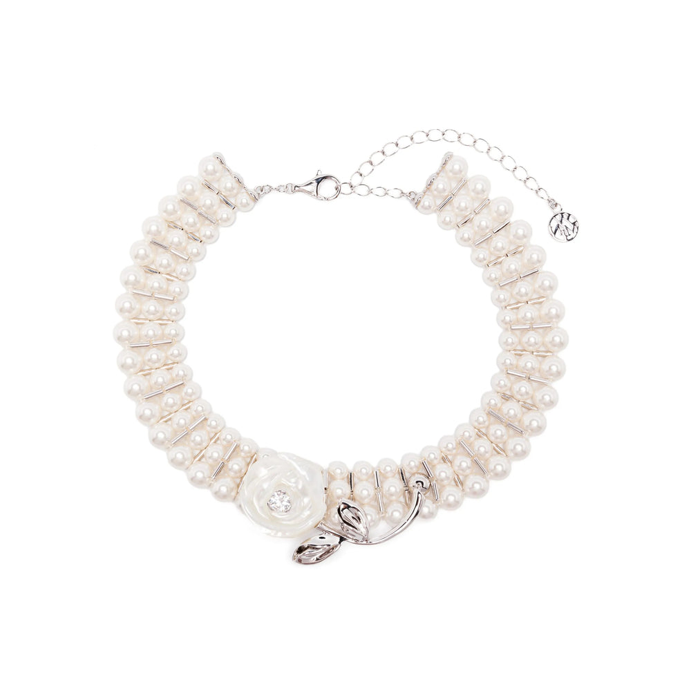 Shushu/Tong Necklaces - Silver, White | Wanan Luxury