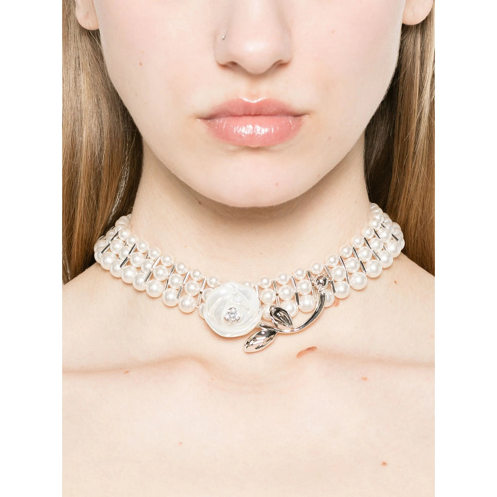 Shushu/Tong Necklaces - Silver, White | Wanan Luxury