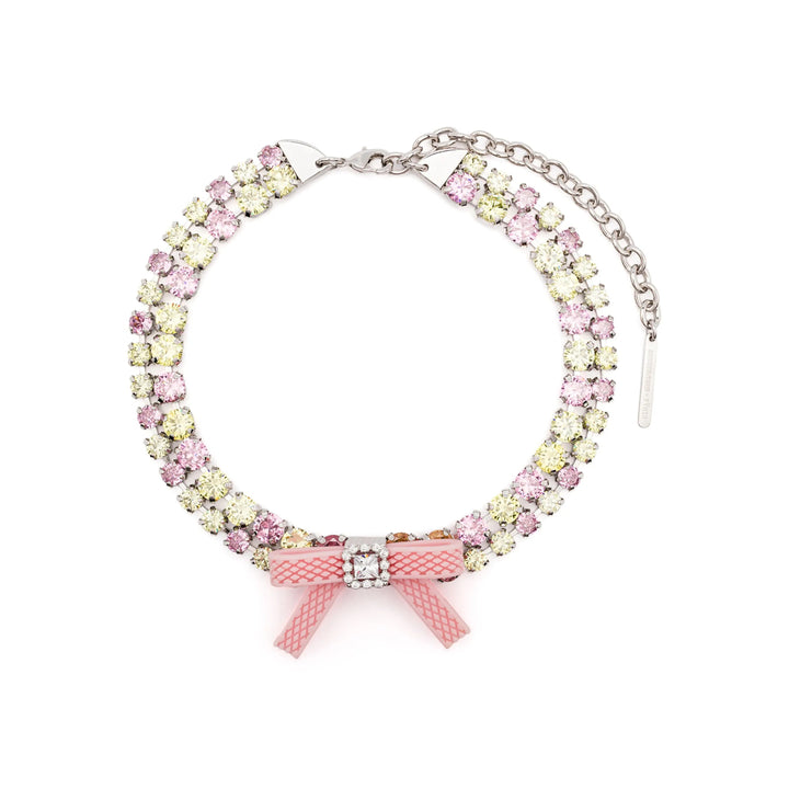 Shushu/Tong Necklaces - Silver, Pink | Wanan Luxury