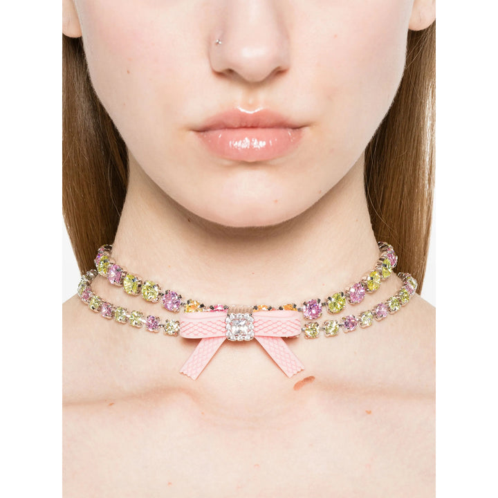 Shushu/Tong Necklaces - Silver, Pink | Wanan Luxury