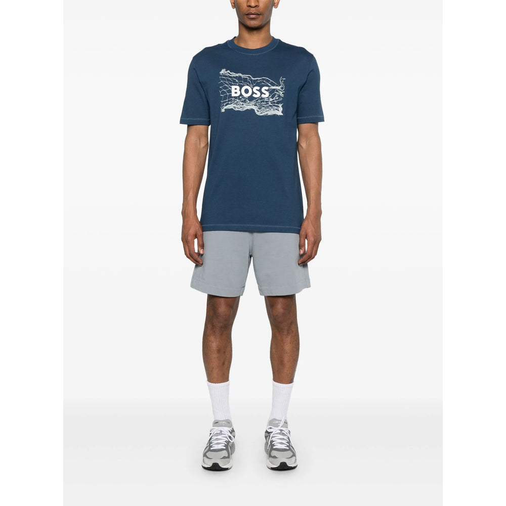 Boss T Shirts - Blue | Wanan Luxury