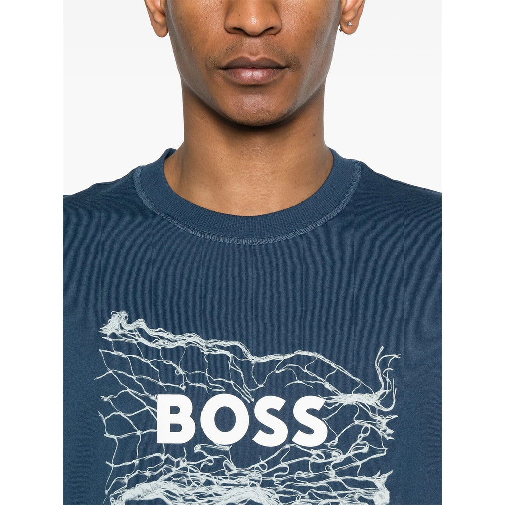 Boss T Shirts - Blue | Wanan Luxury