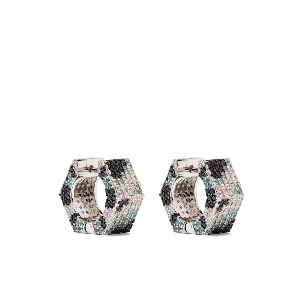 Darkai Orecchini - Argento, Nero | Wanan Luxury