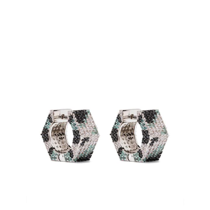 Darkai Orecchini - Argento, Nero | Wanan Luxury