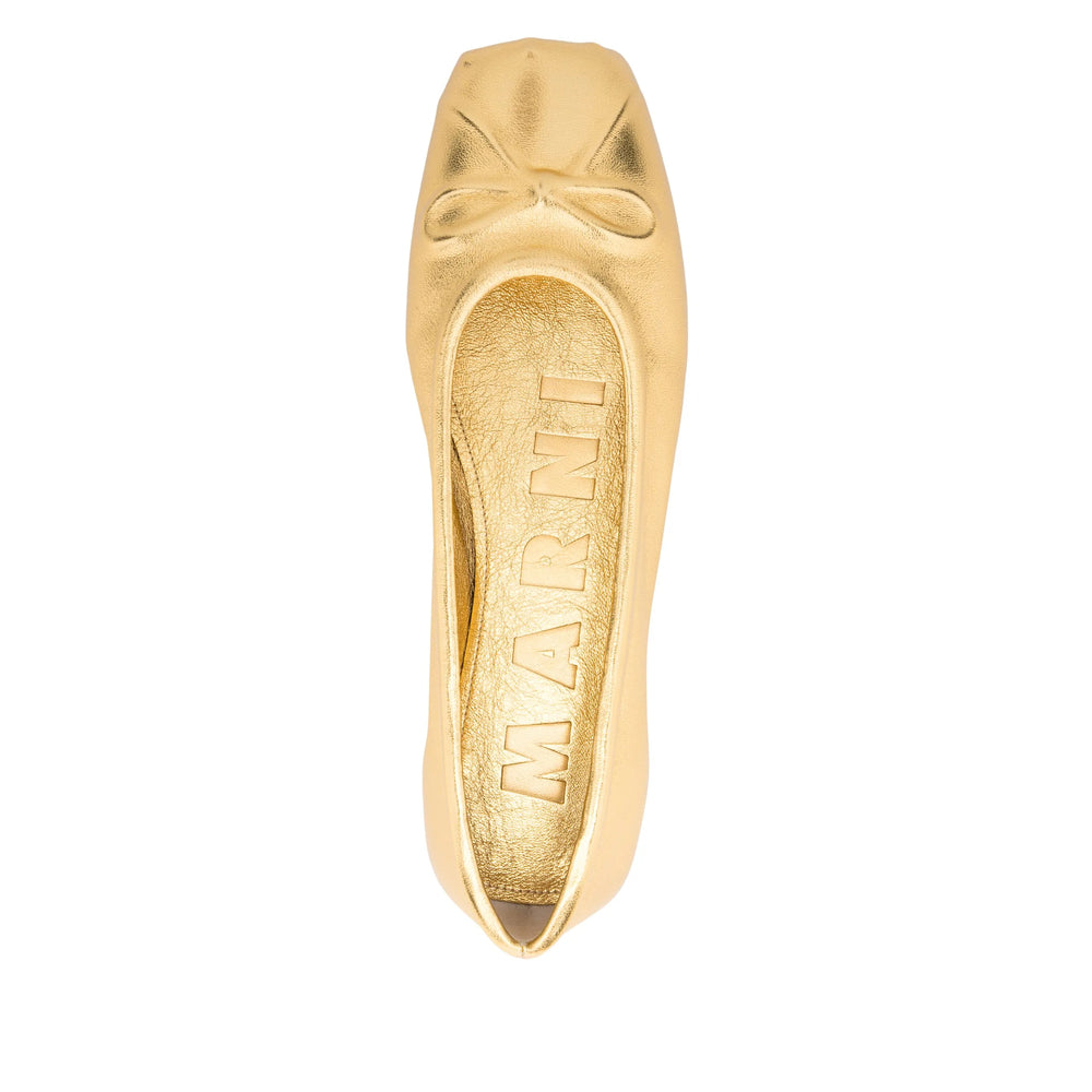 Marni Ballerine - Oro | Wanan Luxury
