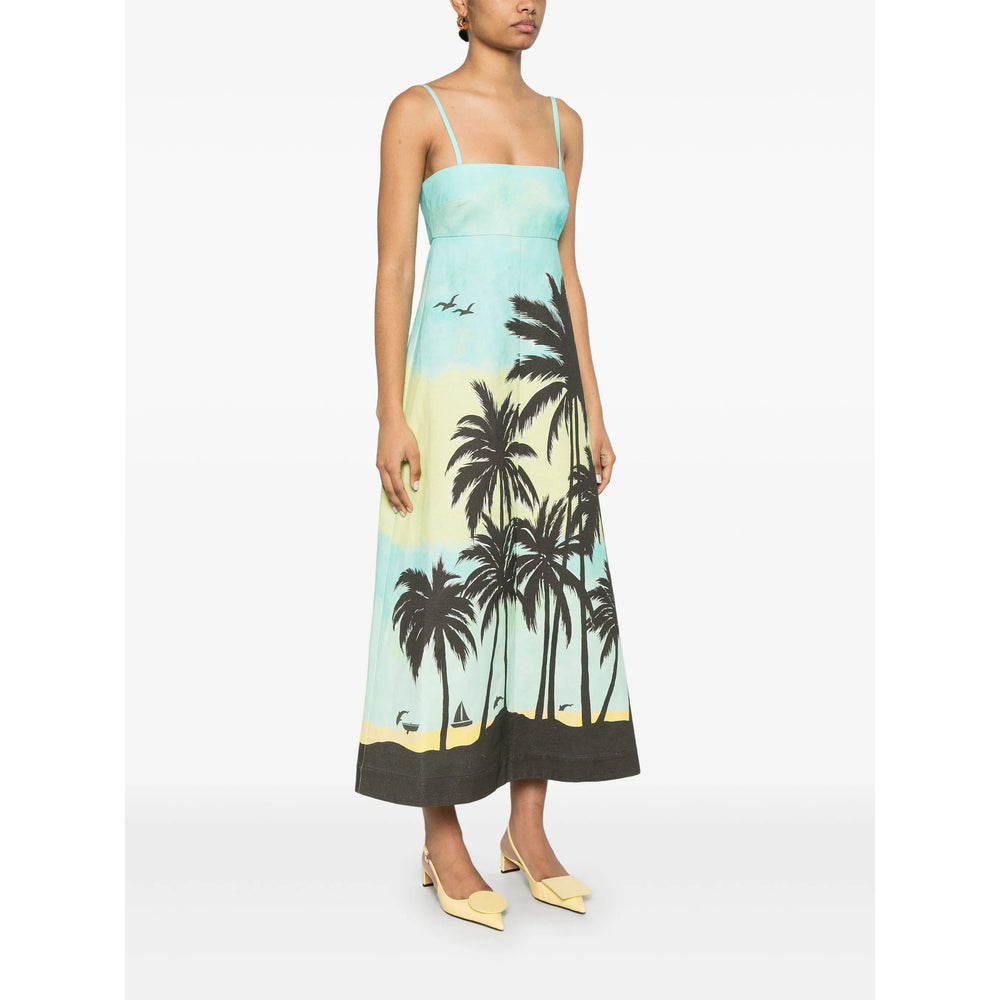 Alemais Abiti - Blu, Marrone | Wanan Luxury