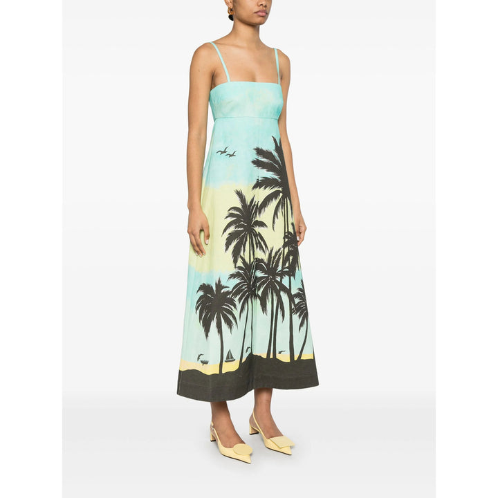 Alemais Abiti - Blu, Marrone | Wanan Luxury
