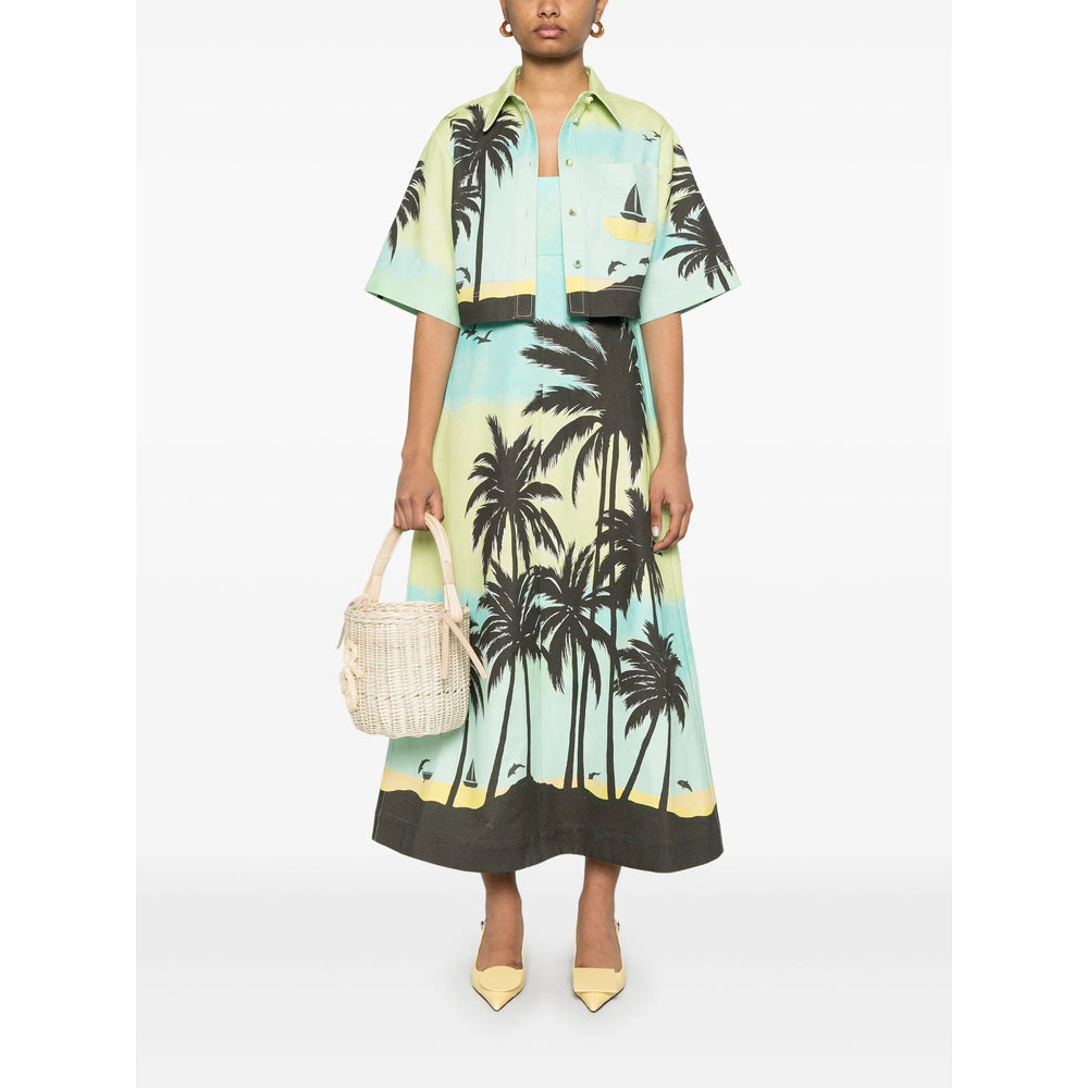 Alemais Abiti - Blu, Marrone | Wanan Luxury