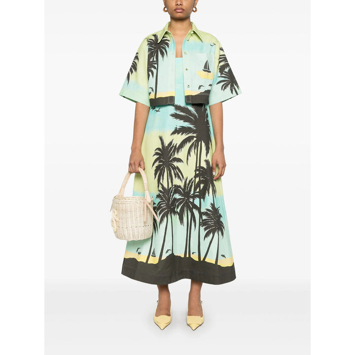Alemais Abiti - Blu, Marrone | Wanan Luxury