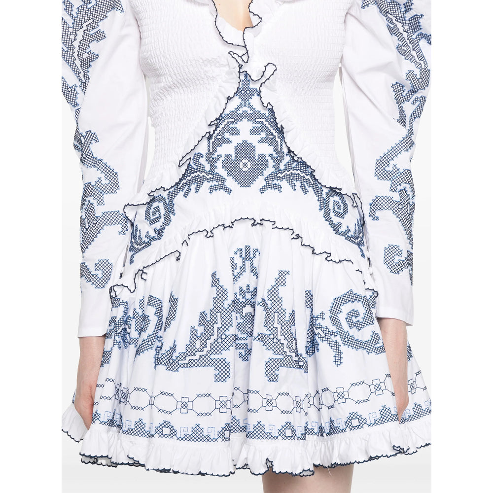 Alemais Abiti - Bianco, Blu | Wanan Luxury